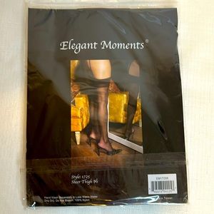 Elegant Moments Red Thigh High Stockings, New in package One Size